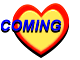 an animated gif featuring a heart and the words coming soon
